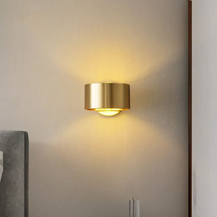 Up and Down Copper Gold Wall Lamp