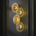 Gold Lotus Leaf Wall Lamp